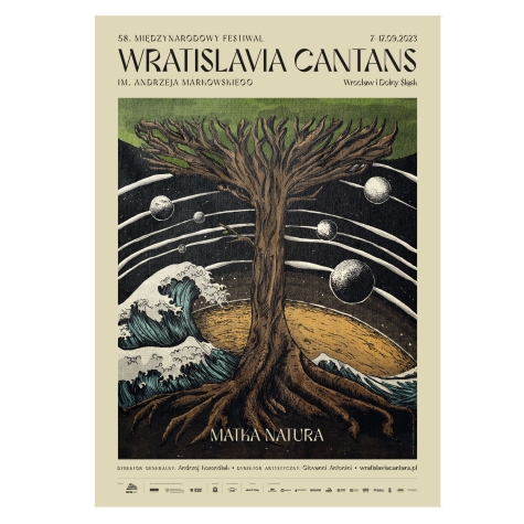 Plakat B1 58. Międzynarodowego Festiwalu Wratislavia Cantans