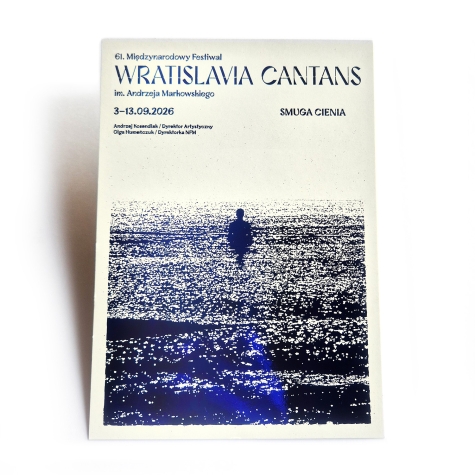 Pocztówka z wizerunkiem 61. Międzynarodowego Festiwalu Wratislavia Cantans (złocona)